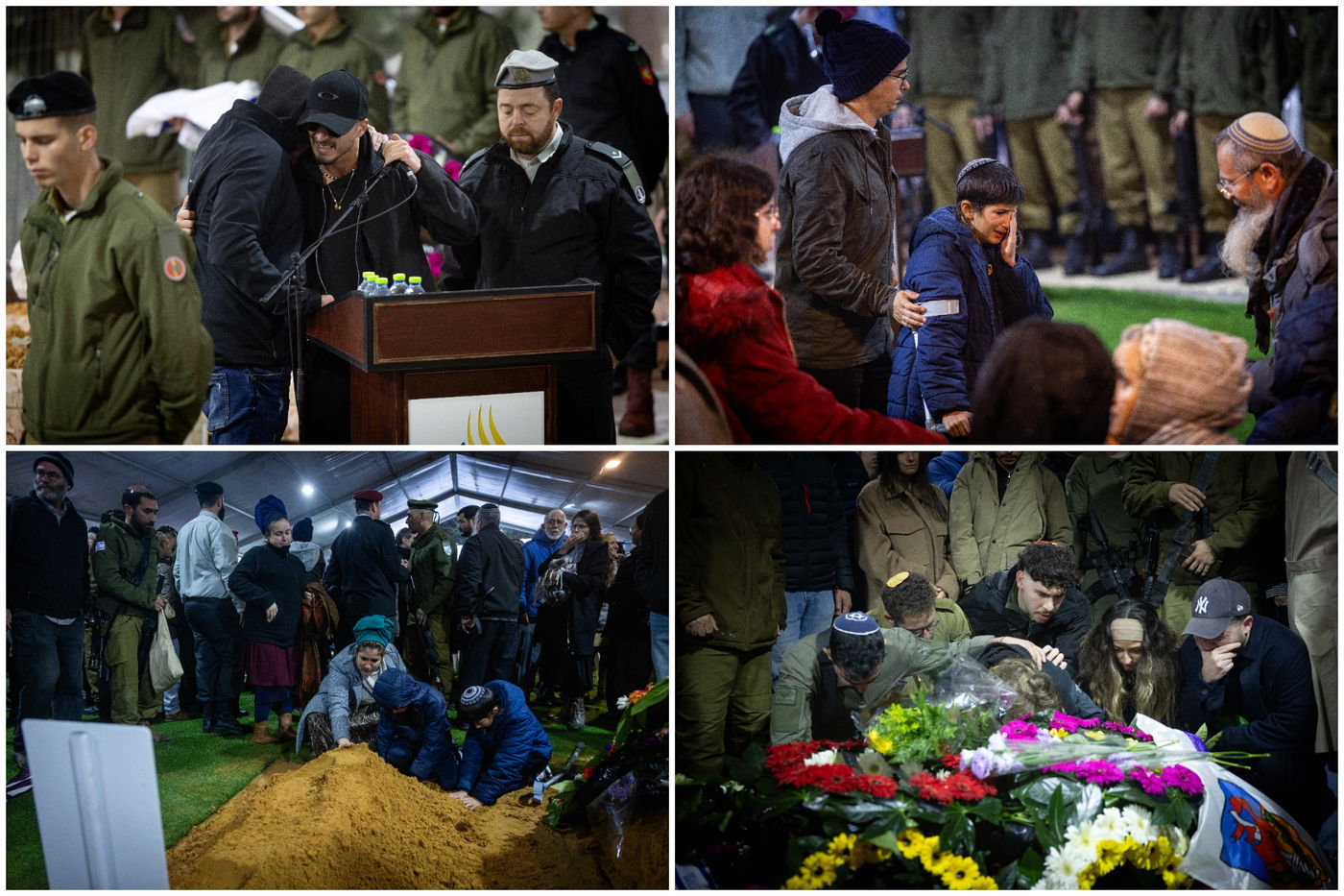 ים של דמעות בהלוויות הנופלים באסון ברצועת עזה | תיעוד דומע