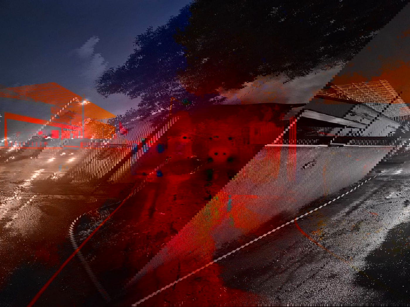 השריפה הבוקר בשדה עוזיה