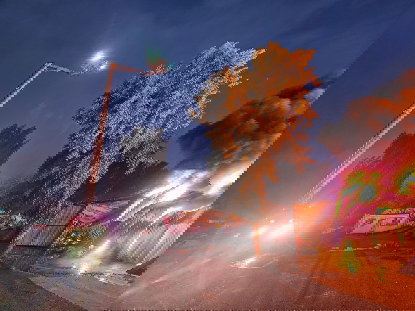 השריפה הבוקר בשדה עוזיה