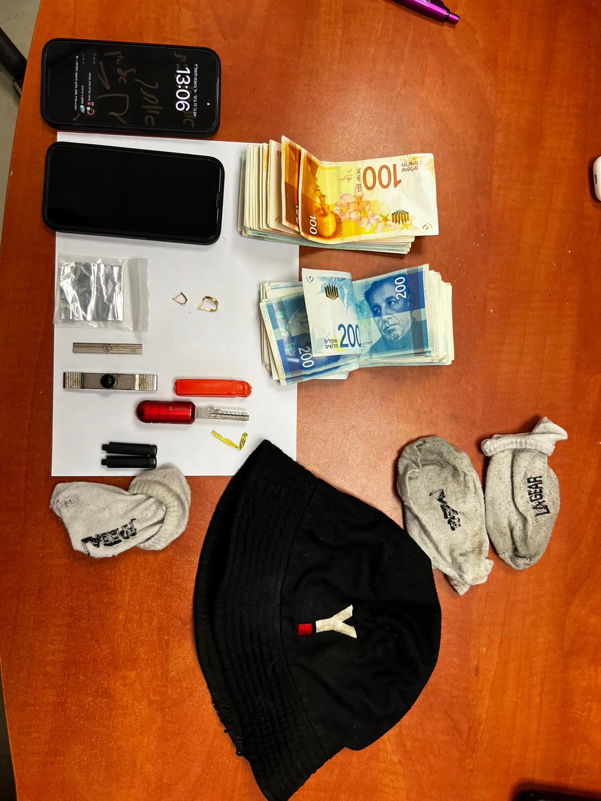 הפריטים שנמצאו