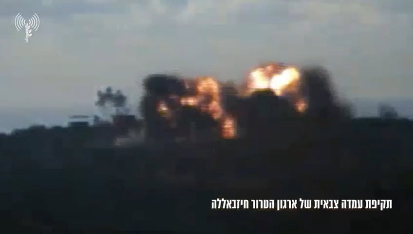 צפו בתקיפת חיל האוויר בלבנון