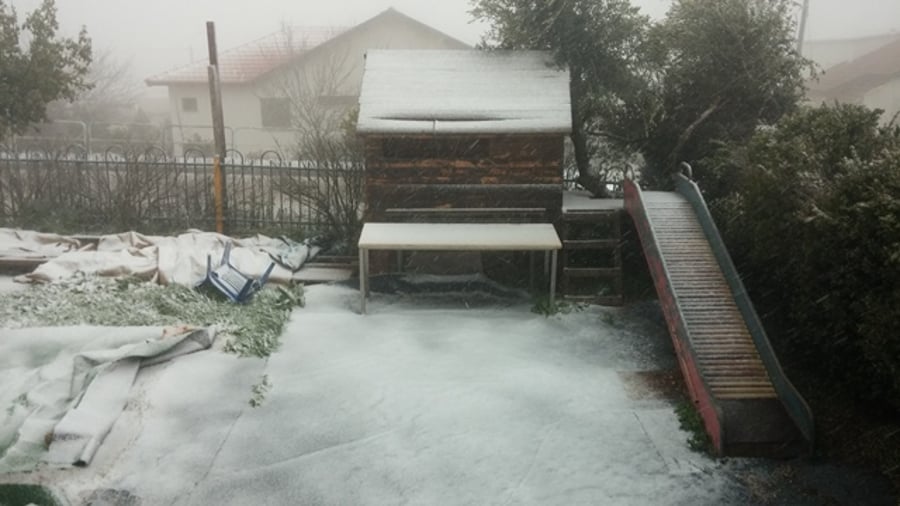 שלג בשומרון