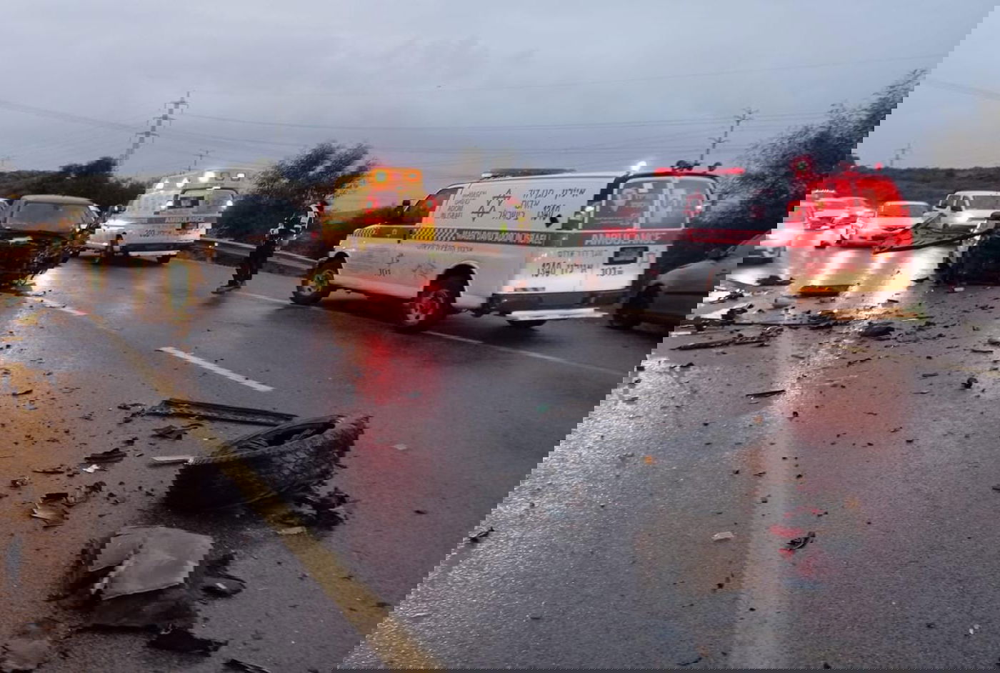 זירת התאונה