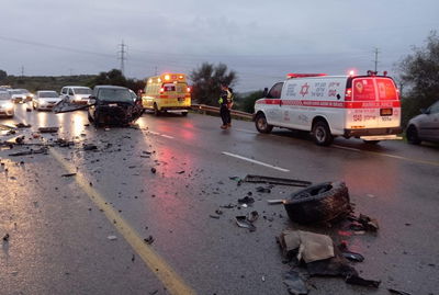 זירת התאונה