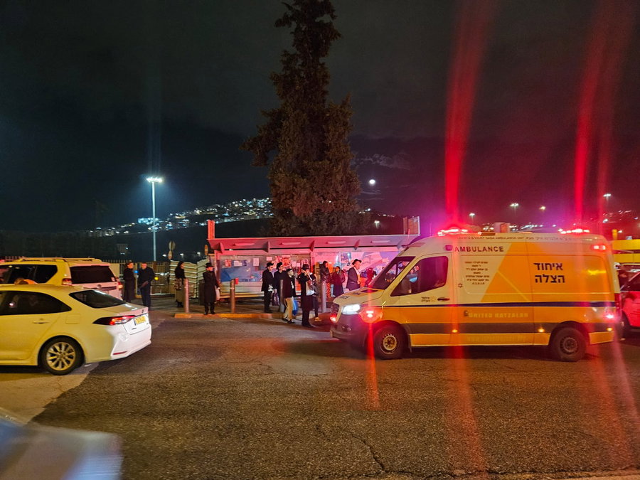 זירת התאונה הקשה בכביש גולדה מאיר בירושלים
