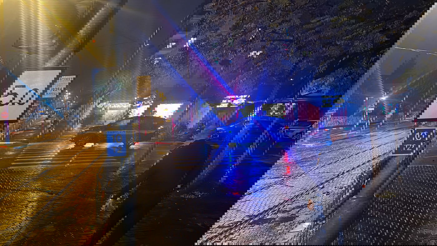 זירת התאונה בירושלים