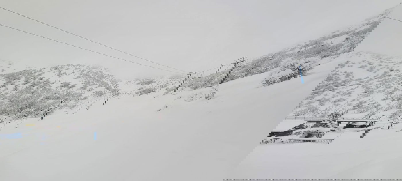 בחרמון - שלג לבן ובוהק | שיאים עונתיים בכנרת ובירדן • תיעוד מהחרמון