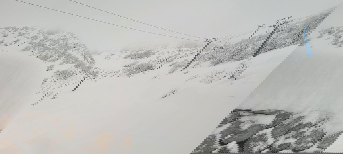 בחרמון - שלג לבן ובוהק | שיאים עונתיים בכנרת ובירדן • תיעוד מהחרמון