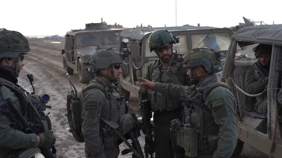 תיעוד של פעילות צוות הקרב של חטיבה 5 ברצועת עזה