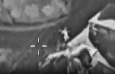 תיעוד: כך תקף צה"ל מחבלים הפועלים לשיגור כלי טיס בלתי מאוייש