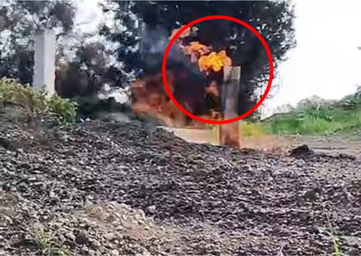 אחרי האזעקה הבוקר: רקטה בוערת נמצאה ליד הקיבוץ