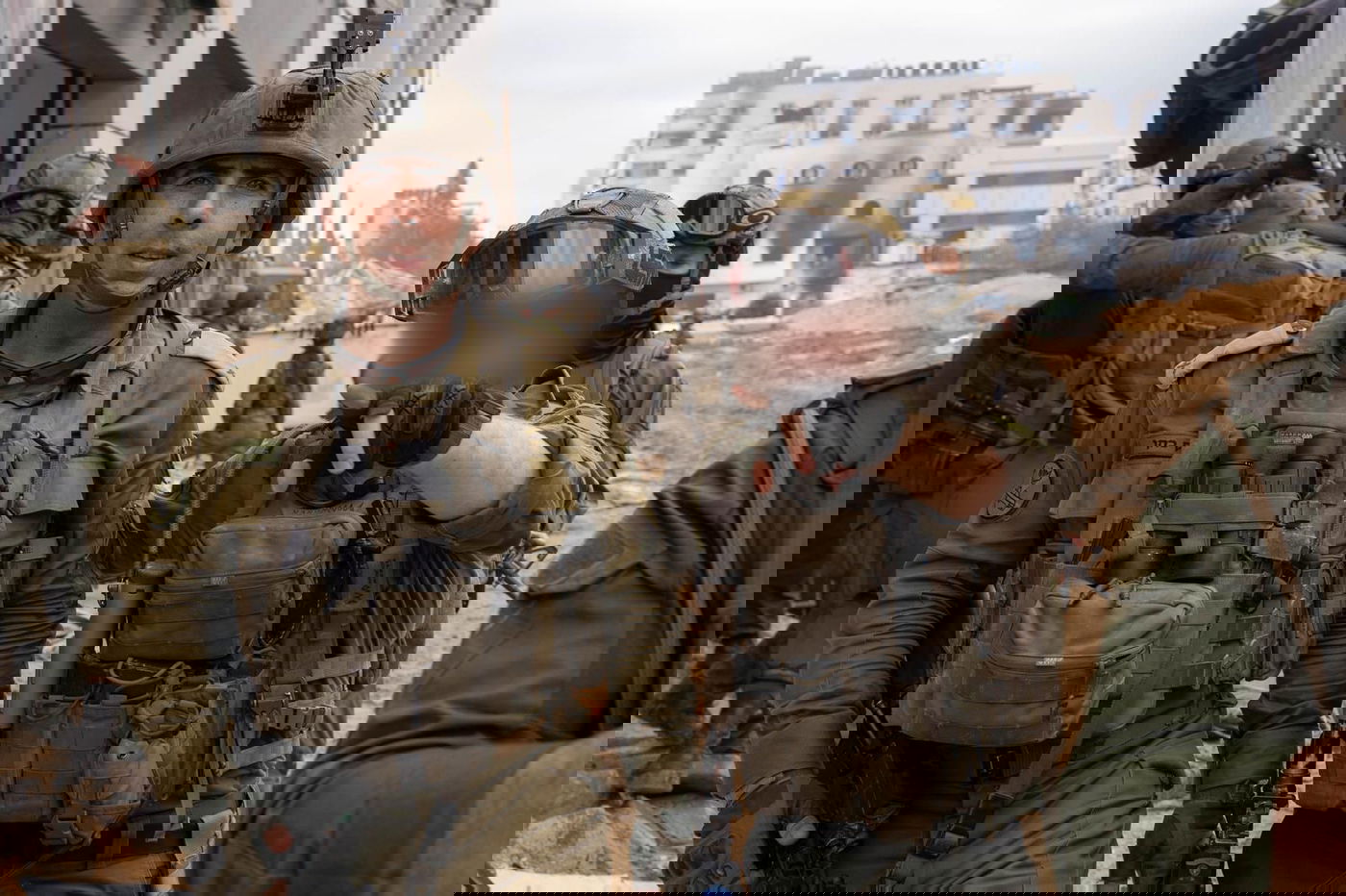 תא"ל איצק כהן בפעילות ברצועה