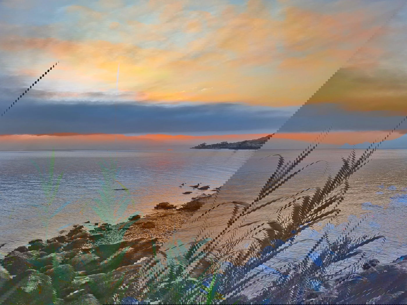 זריחה הבוקר על הכינרת 