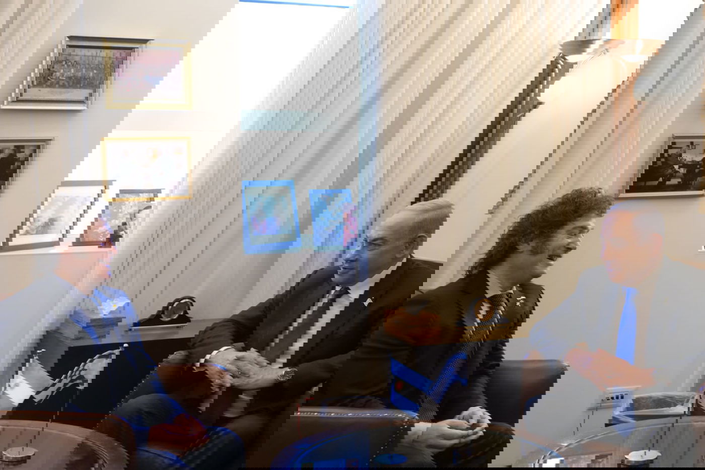 "ברוך הבא לירושלים. ברוך הבא, חבר״ | צפו בפגישת רה"מ עם הנשיא מיליי 