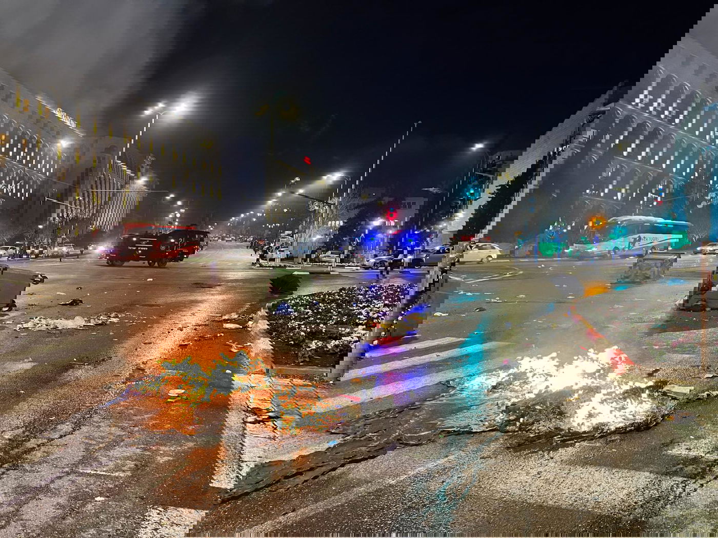 הפגנות אמש בכביש 1 בירושלים