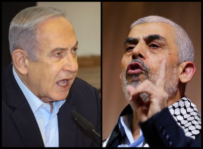 יחיא סינוואר ובנימין נתניהו