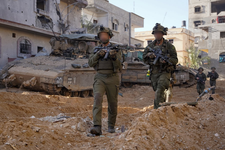לוחמי צה"ל אתמול בעזה