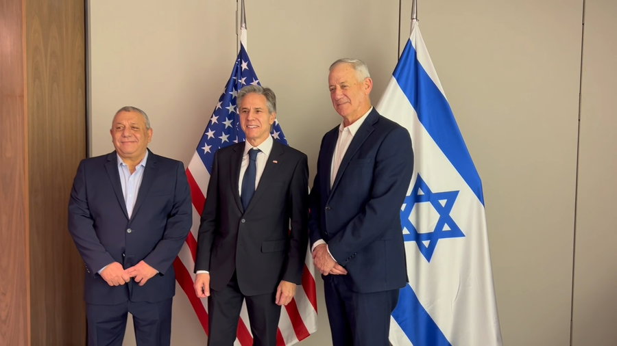 השר גנץ בפגישה