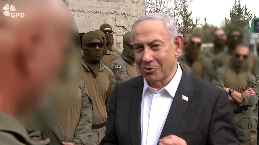 נתניהו עם לוחמי הימ"מ