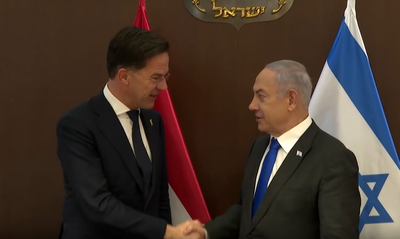 נתניהו ומקבילו ההולנדי