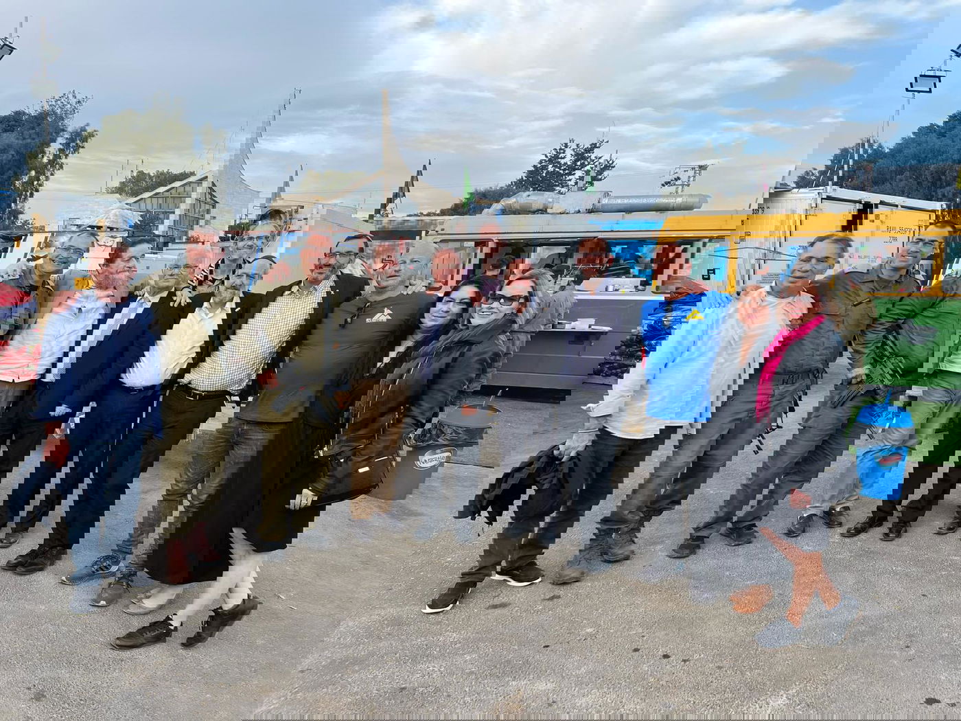 חברי המשלחת בארץ