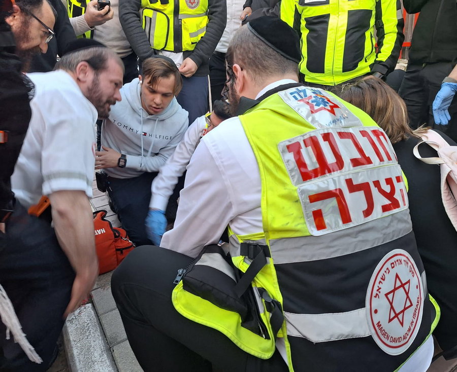 זירת התאונה בבני ברק