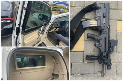 הרכב הממוגן והנשק שנתפס