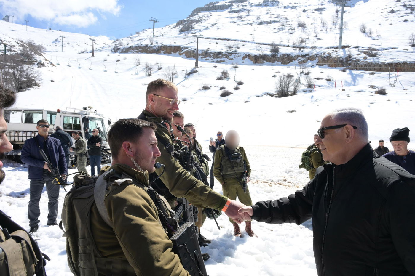 ועד הר שיאן הוא חרמון - נתניהו במוצב החרמון