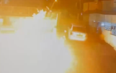 הגיע עם רכבו, השליך בקבוק תבערה לעבר בית, נמלט - ונעצר