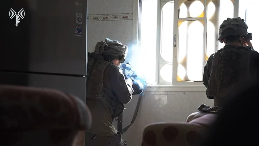 תיעוד מפעילות יחידת אגוז במערב חאן יונס