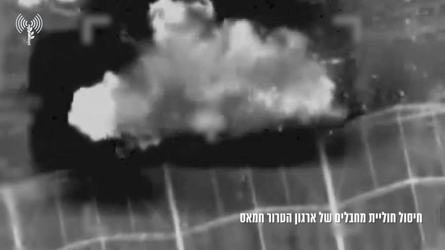 תיעוד מהתקיפות ביממה האחרונה