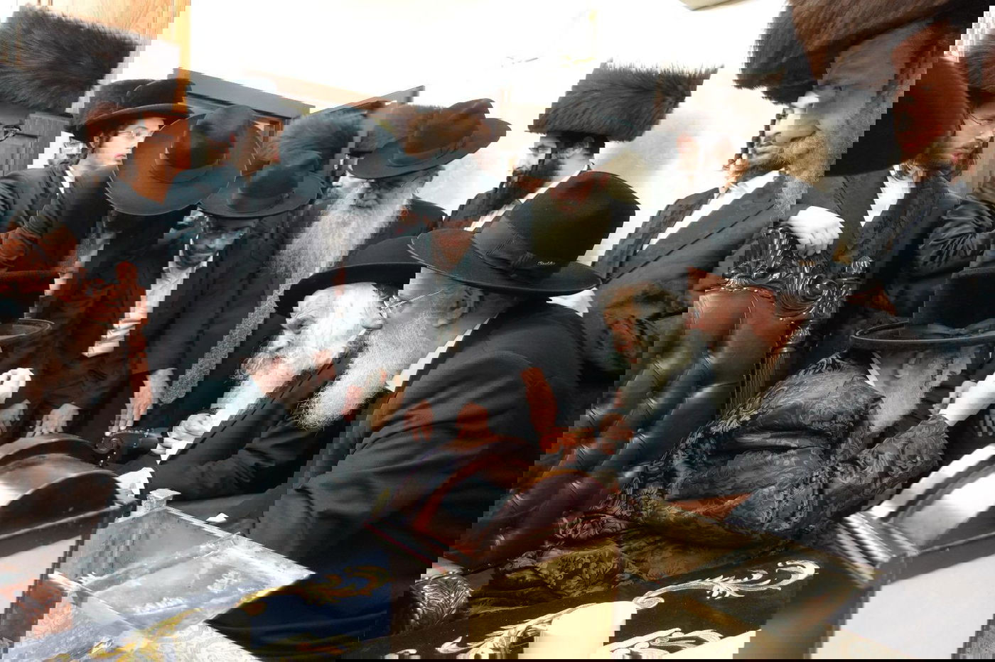 הגאון רבי אשר דויטש עם האדמו"ר מויז'ניץ אמש