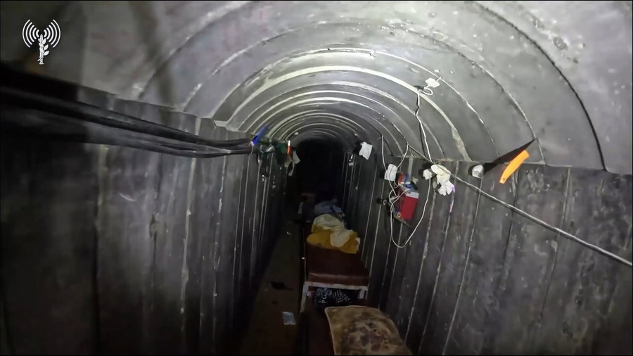 תיעוד מתוך תוואי המנהרה והשמדתה