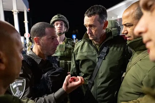 הרמטכ"ל בזירה: "נפיק לקחים מהאירוע הזה לחיזוק ההגנה"