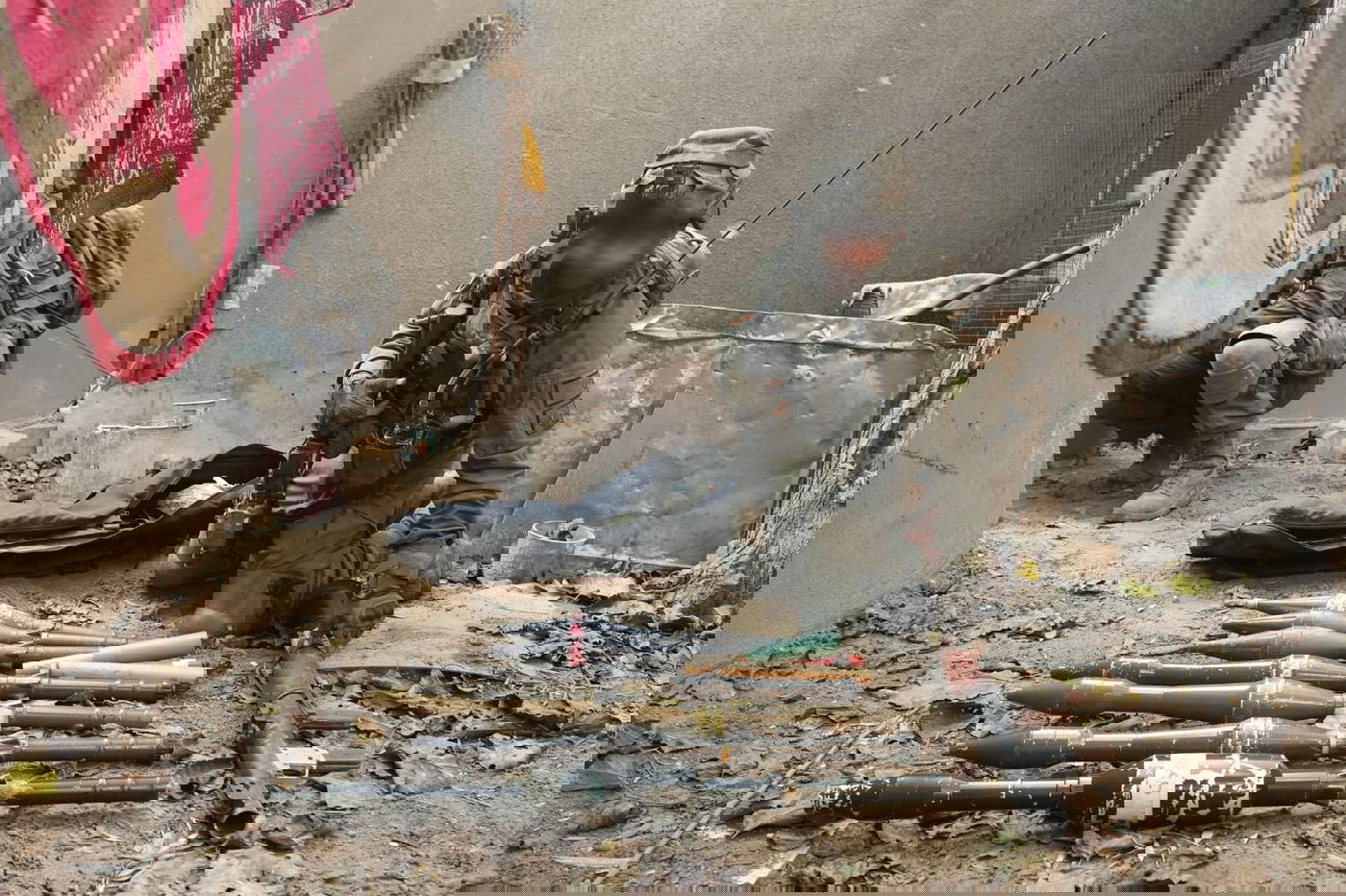 חלק מהאמל"ח שנתפס