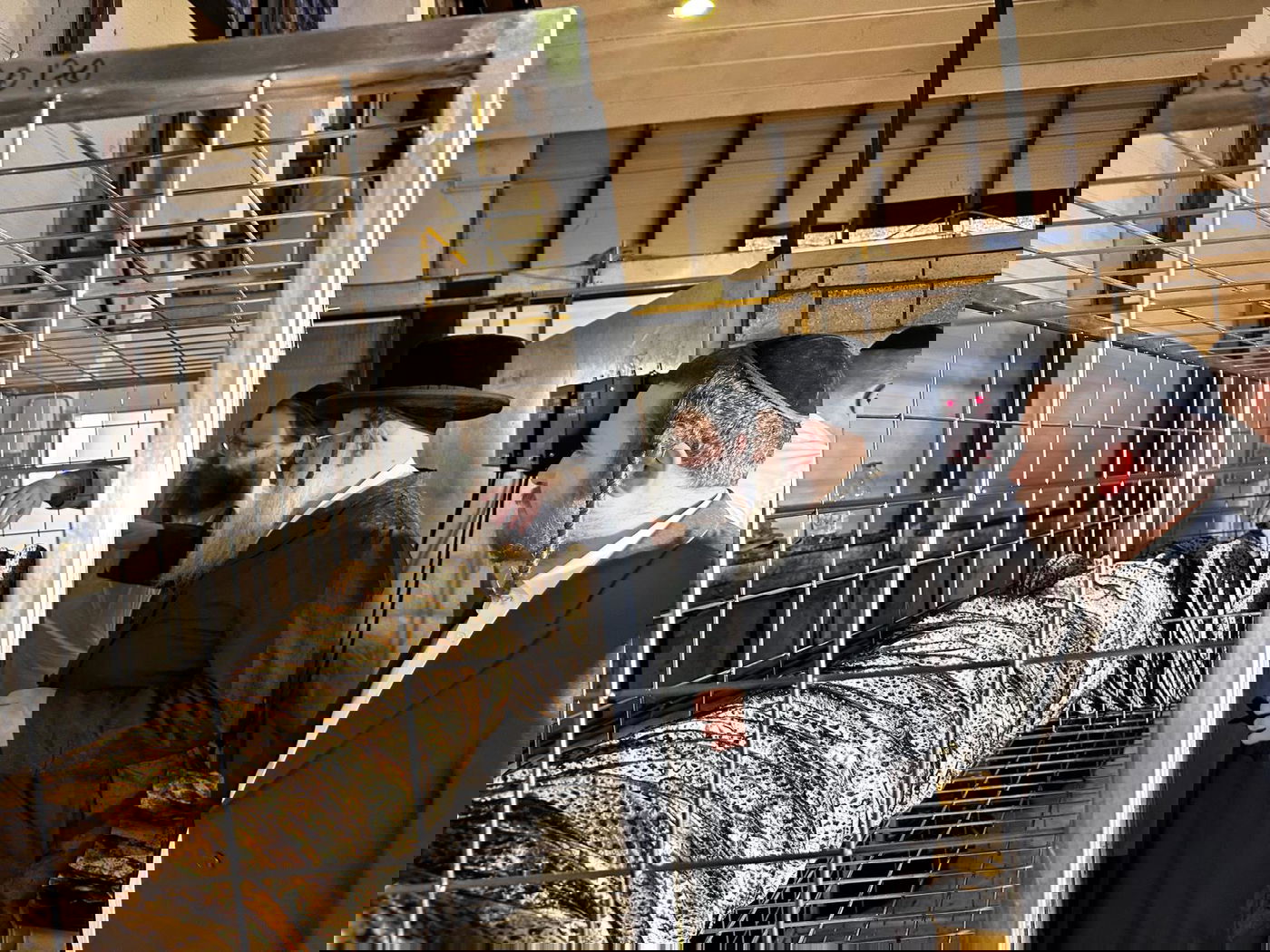 סיורו של גאב"ד אנטוורפן הגר"א שיף במאפיית המצות 'אנטווערפענע מצות' ברומניה