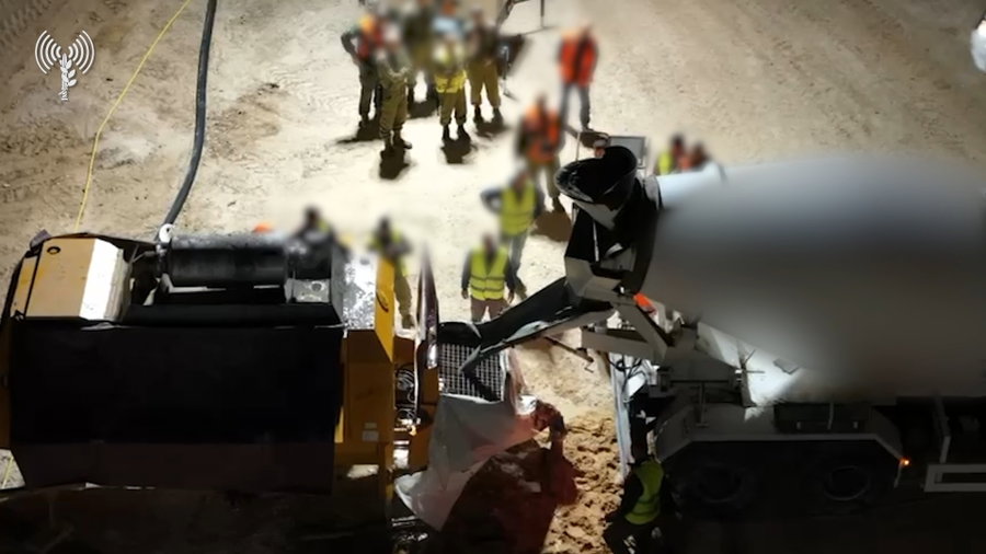 תיעוד מפעילות כוחות צה״ל לסיכול המנהרה