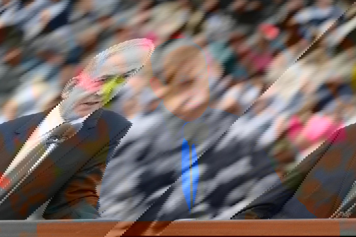 נתניהו בהופעה פומבית ראשונה אחרי השפעת: "נכנס לרפיח"