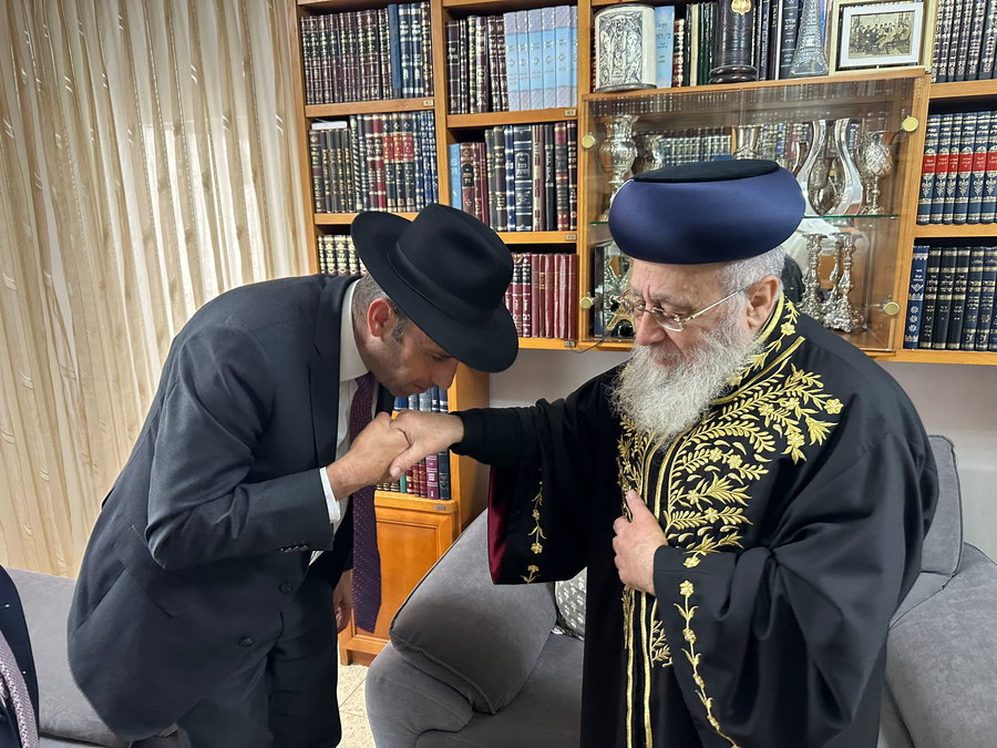 מועמדי בית שמש במעונו של הראש"ל