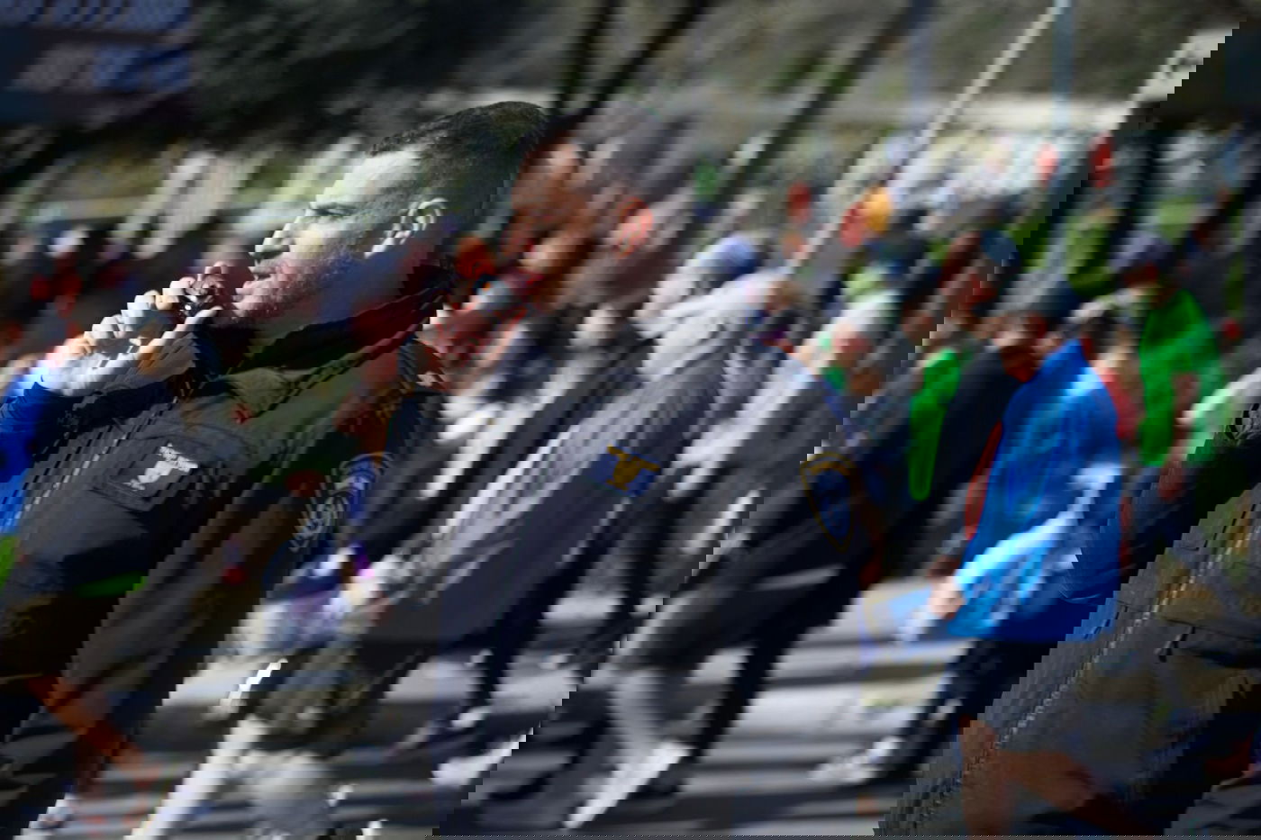 פעילות השוטרים במרתון ירושלים 