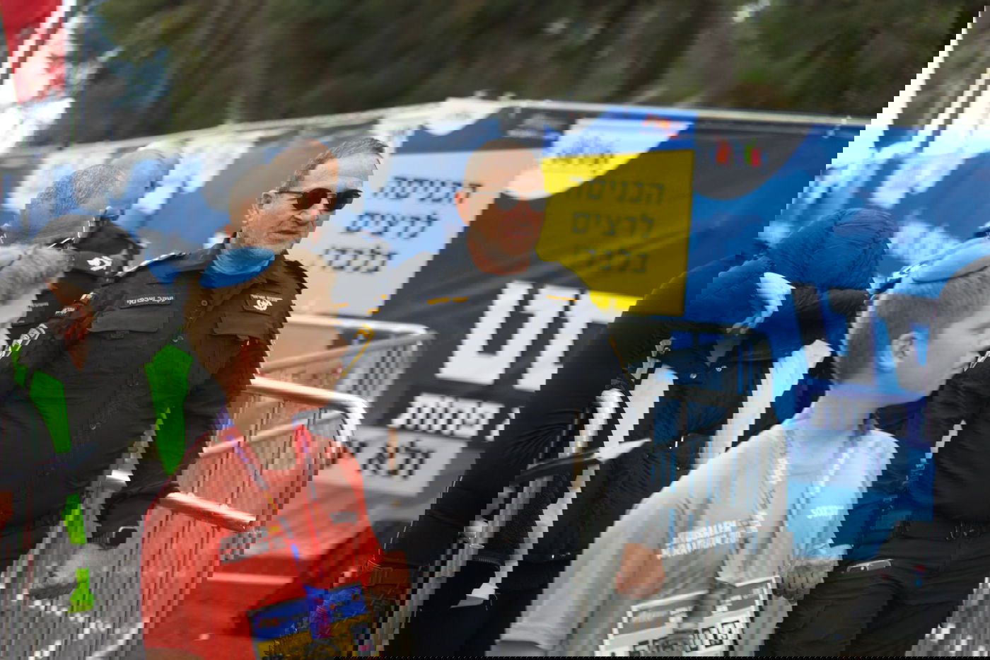 פעילות השוטרים במרתון ירושלים 