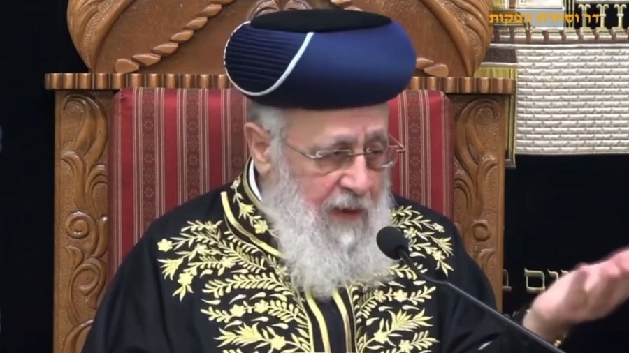 דברי הראשון לציון בנוגע לגיוס