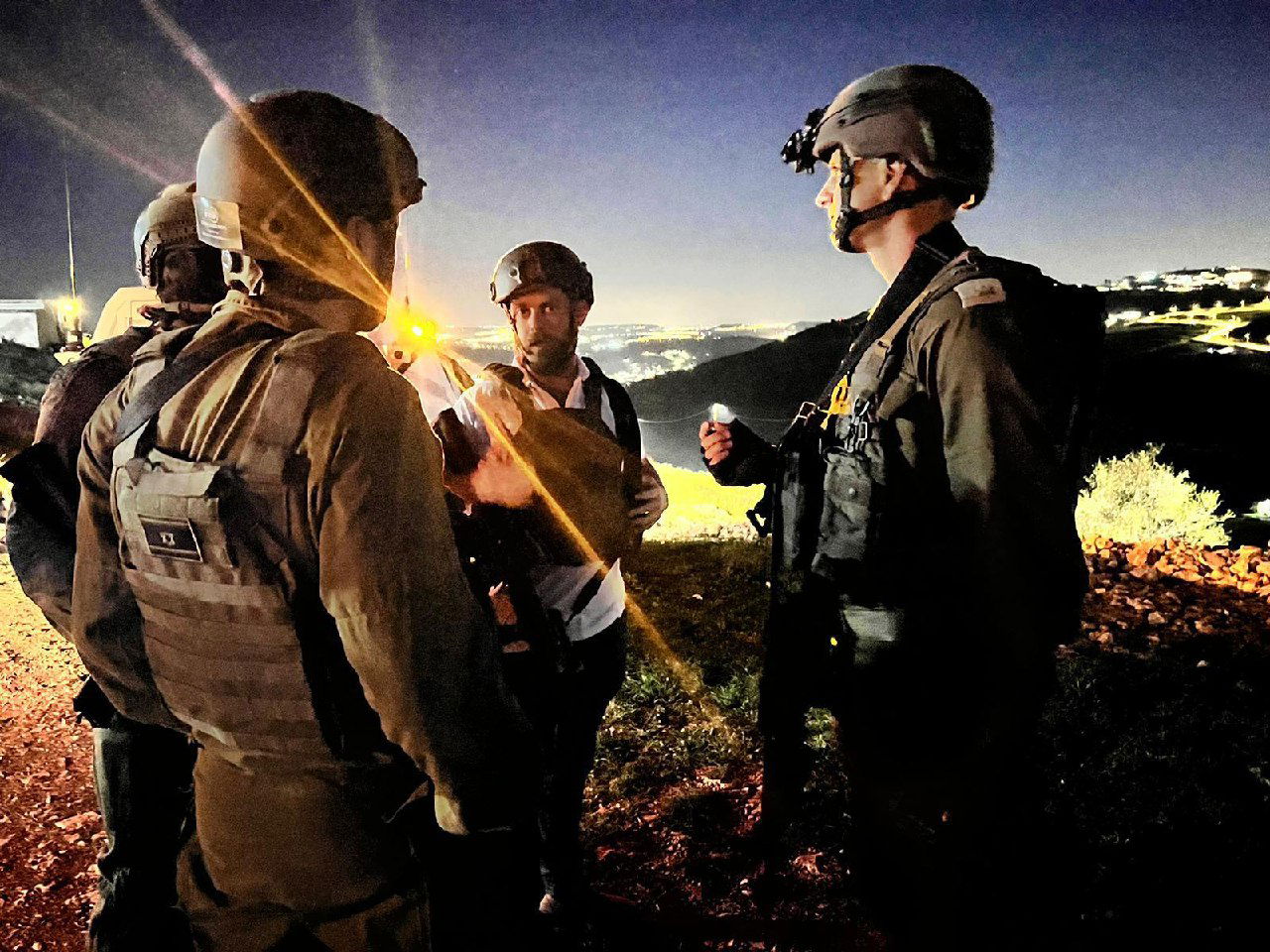 זירת המרדף בשומרון