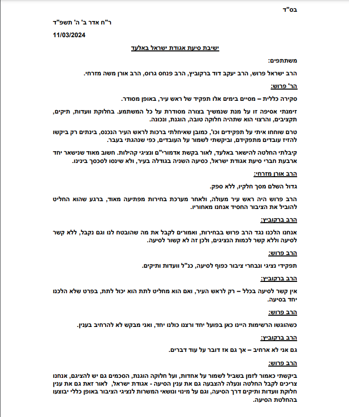 נקמה דרך ביתר? זו התוכנית של שרוליק פרוש באלעד: "ניהלו נגדו קמפיין מלוכלך"