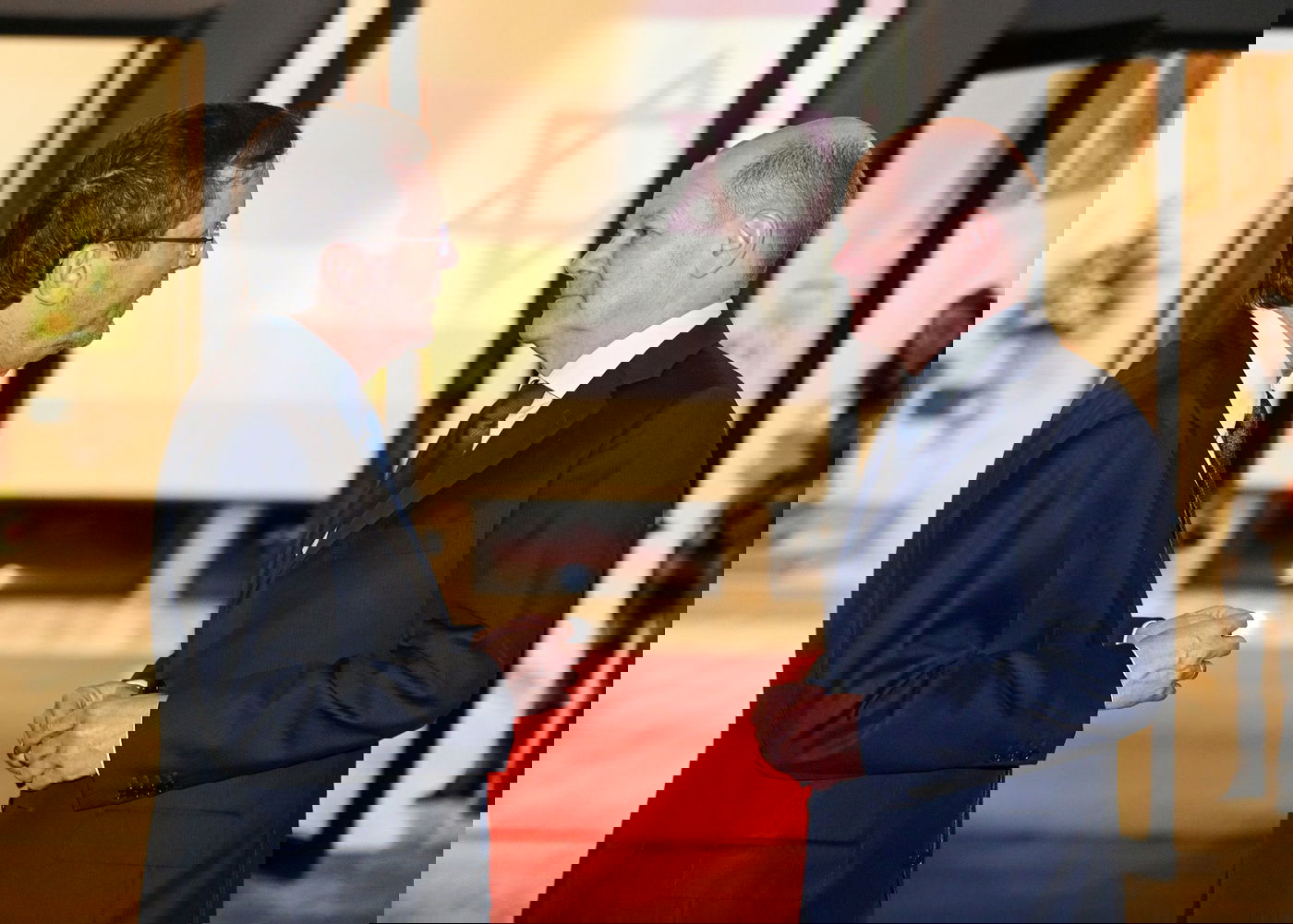 הרצוג בפגישה עם שולץ