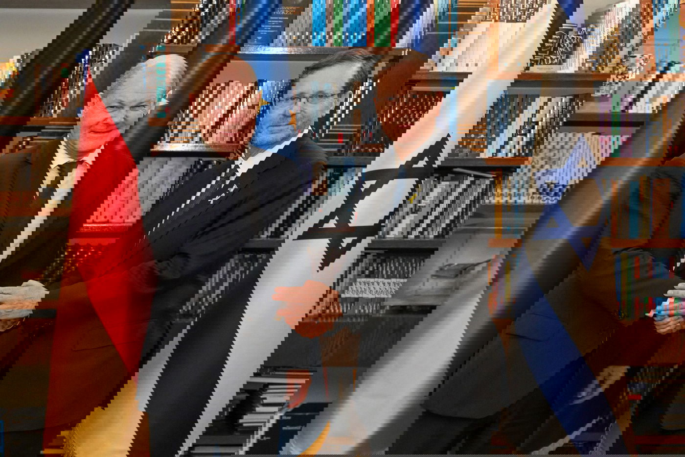 הרצוג בפגישה עם שולץ