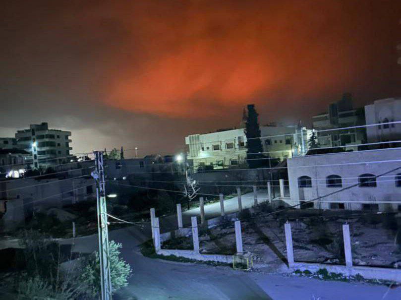 שמי דמשק לאחר התקיפה