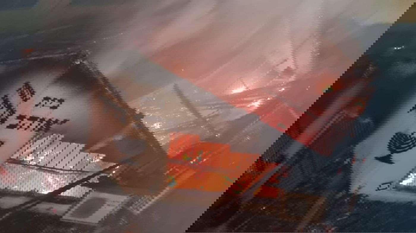 השריפה הלילה בכפר סבא