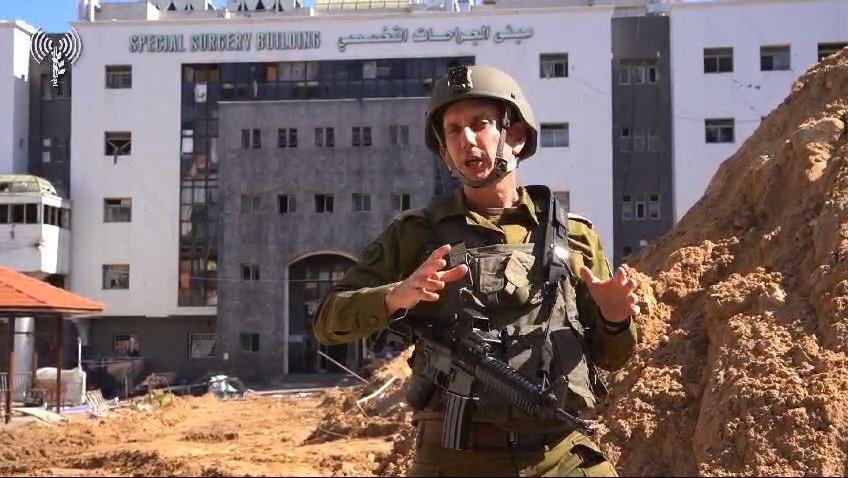 דובר צה"ל, תת-אלוף דניאל הגרי במרחב בית החולים שיפא