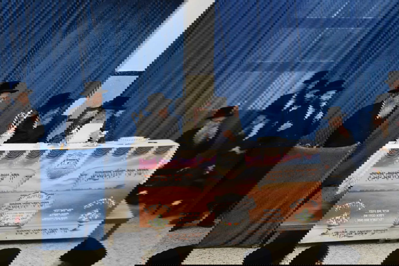 ביקור האדמו"ר מויזניץ עם בנו הרה"צ רבי חיים מאיר הגר בת"ת ויז'ניץ בבני ברק